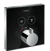 15738600 Термостат Hansgrohe ShowerSelect  для двух потребителей черное